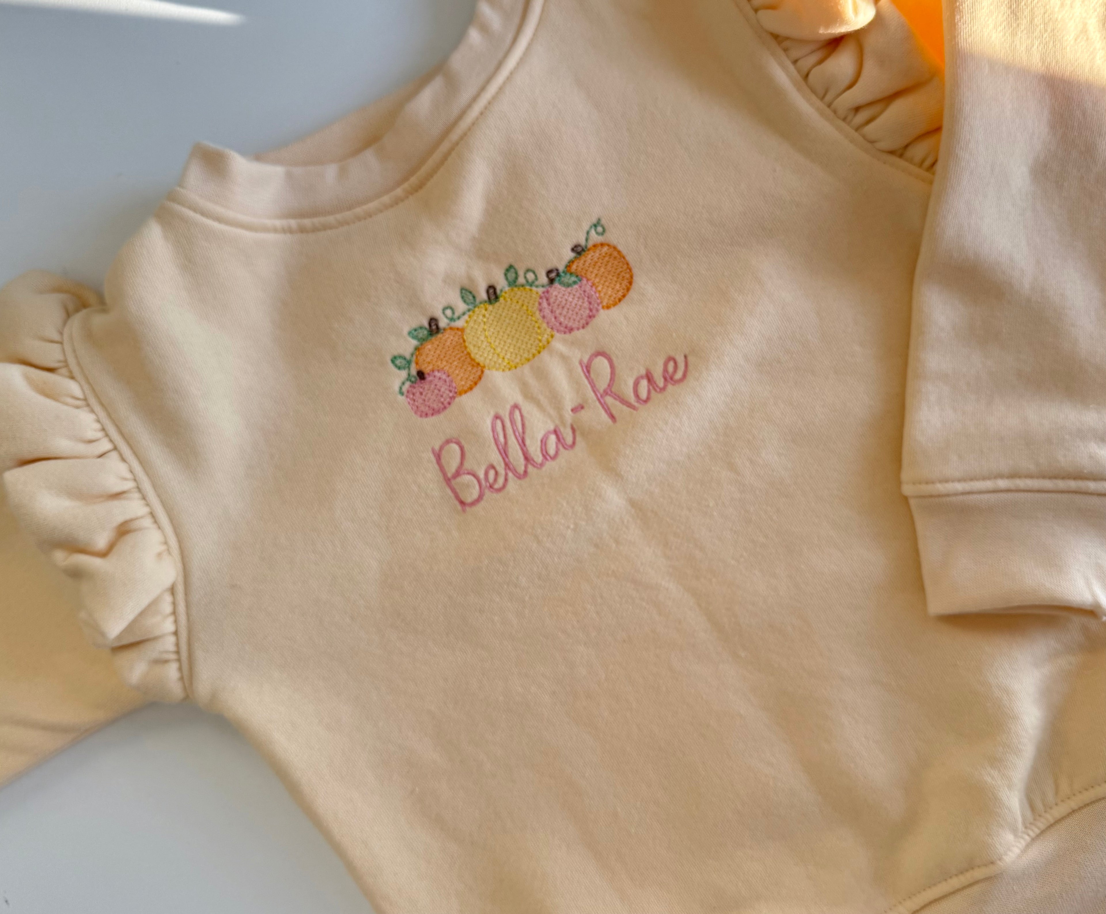 Pumpkin Vine Sweatshirt with Name