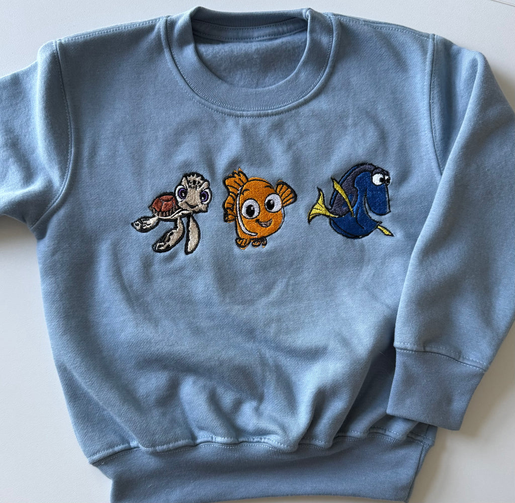 Orange Fish & Friends Sweatshirt