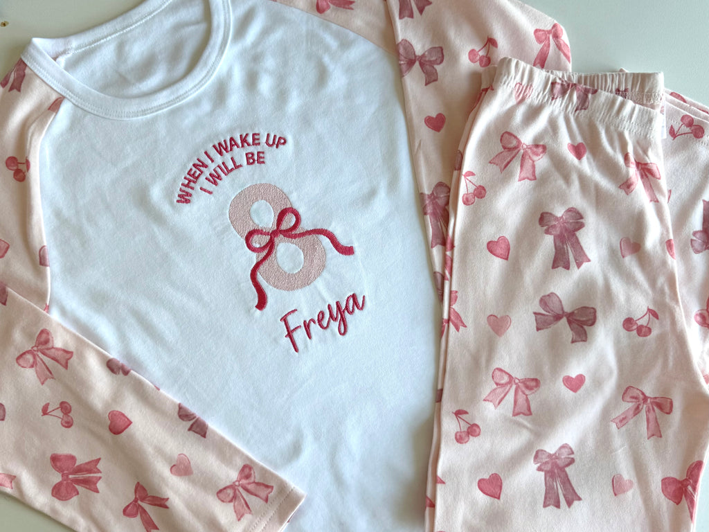 When I wake up I will be bow pyjamas
