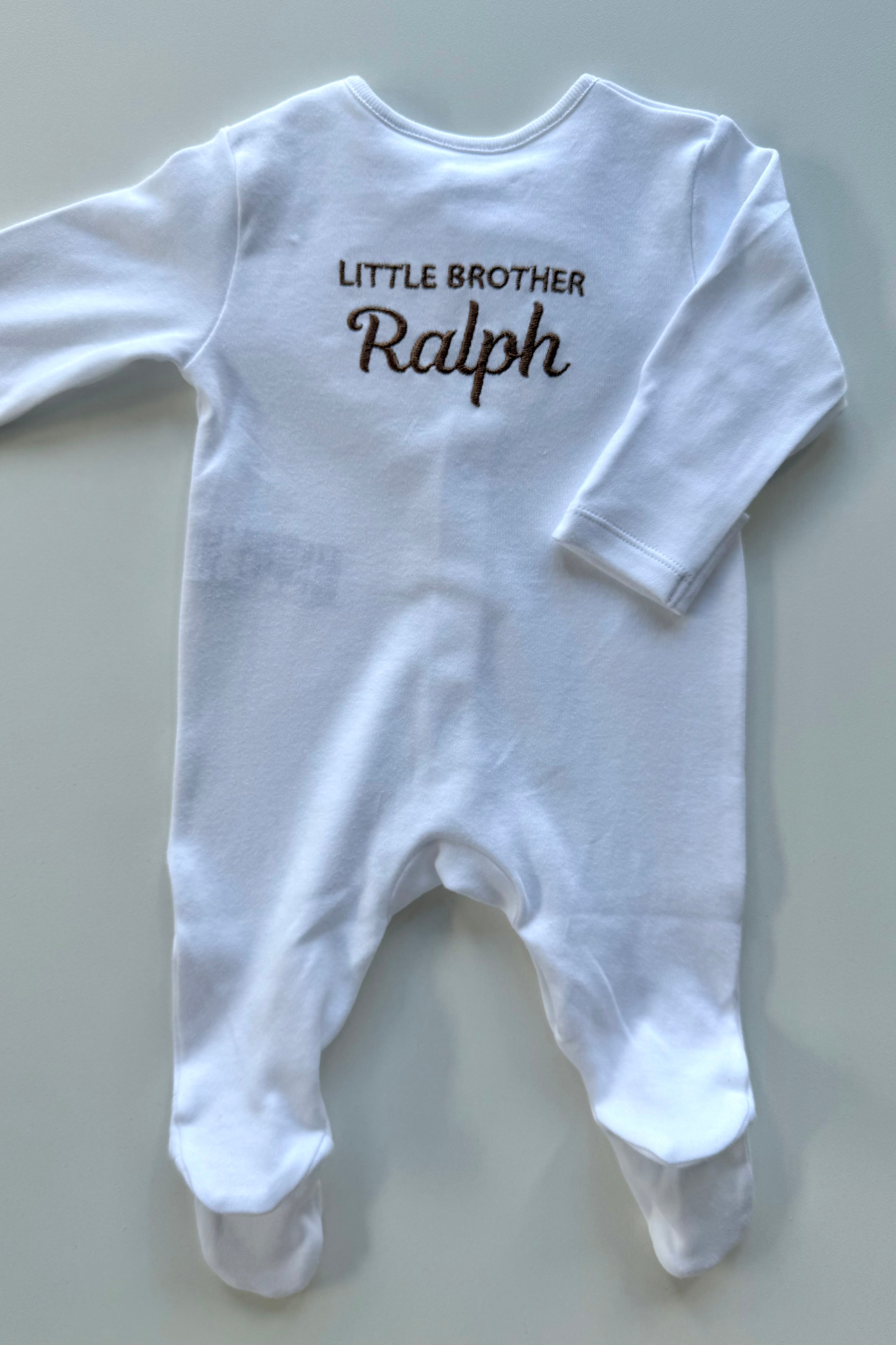 Little Brother/Sister & Name Sleepsuit