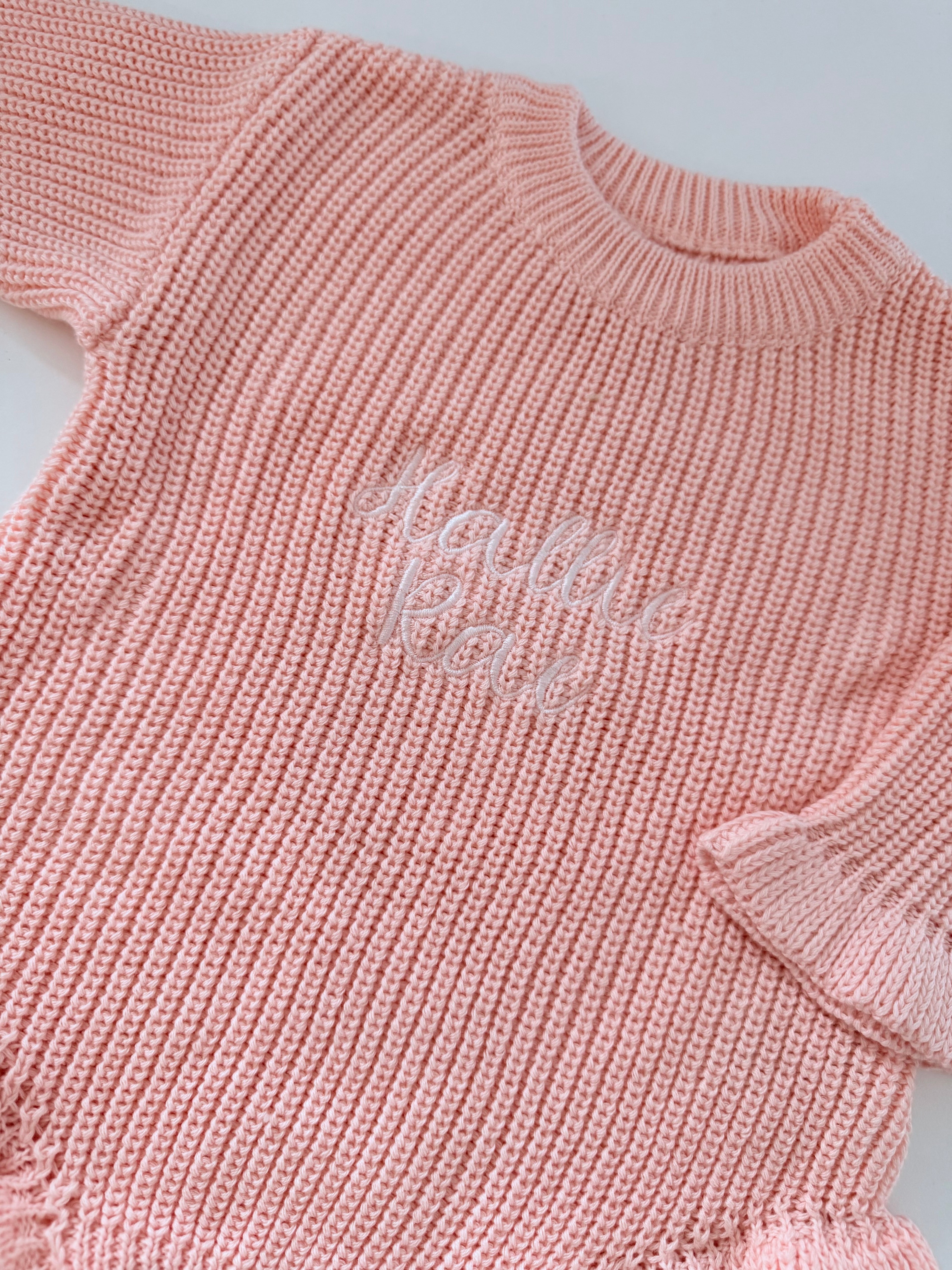 Baby Girl Knitted Romper