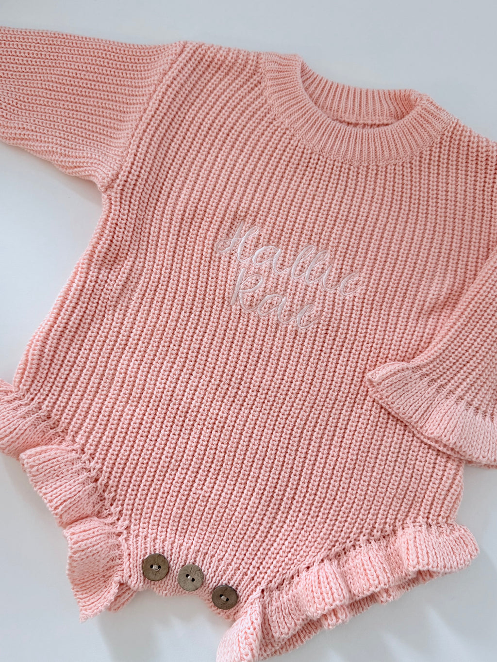Baby Girl Knitted Romper