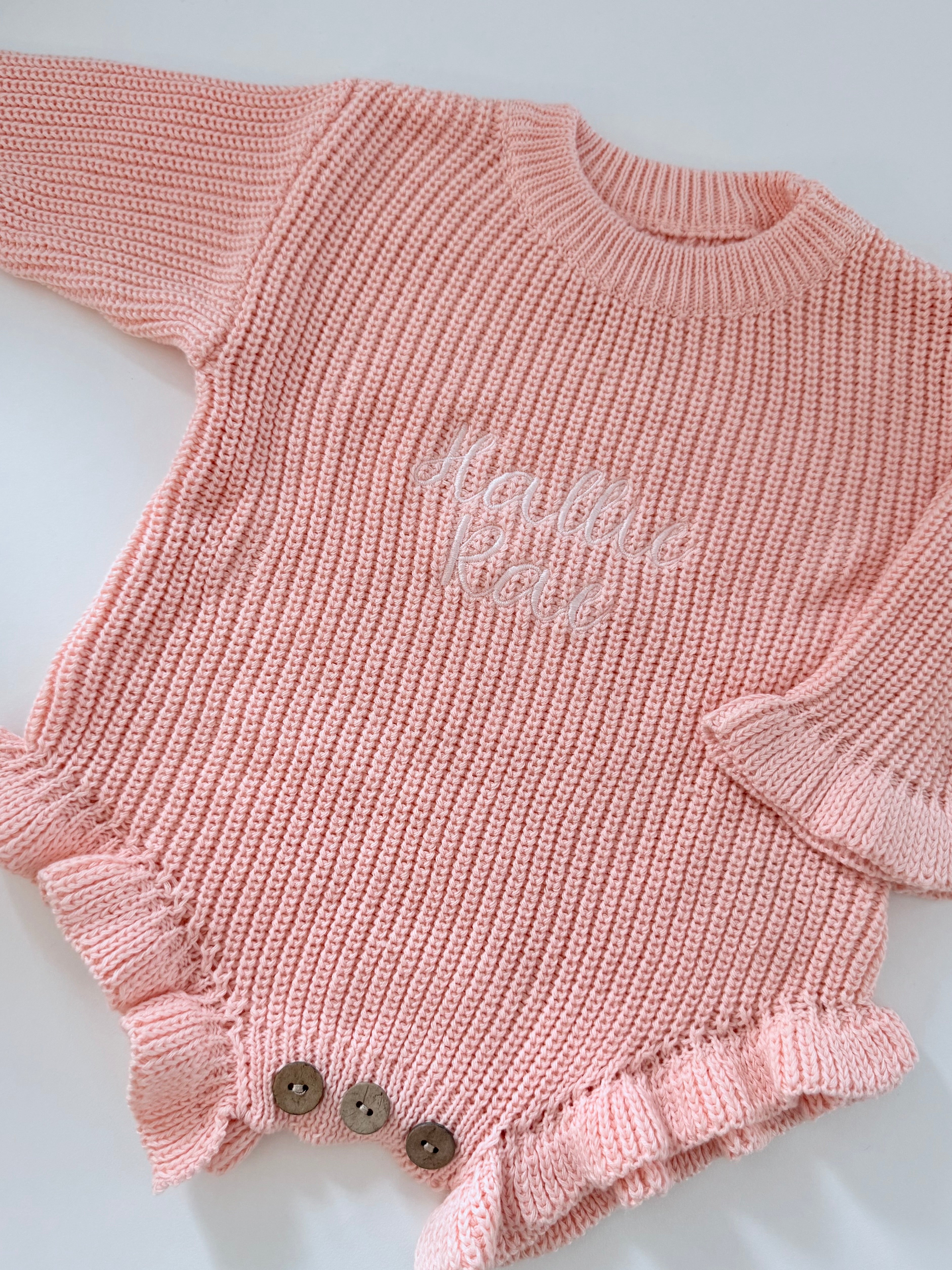 Baby Girl Knitted Romper