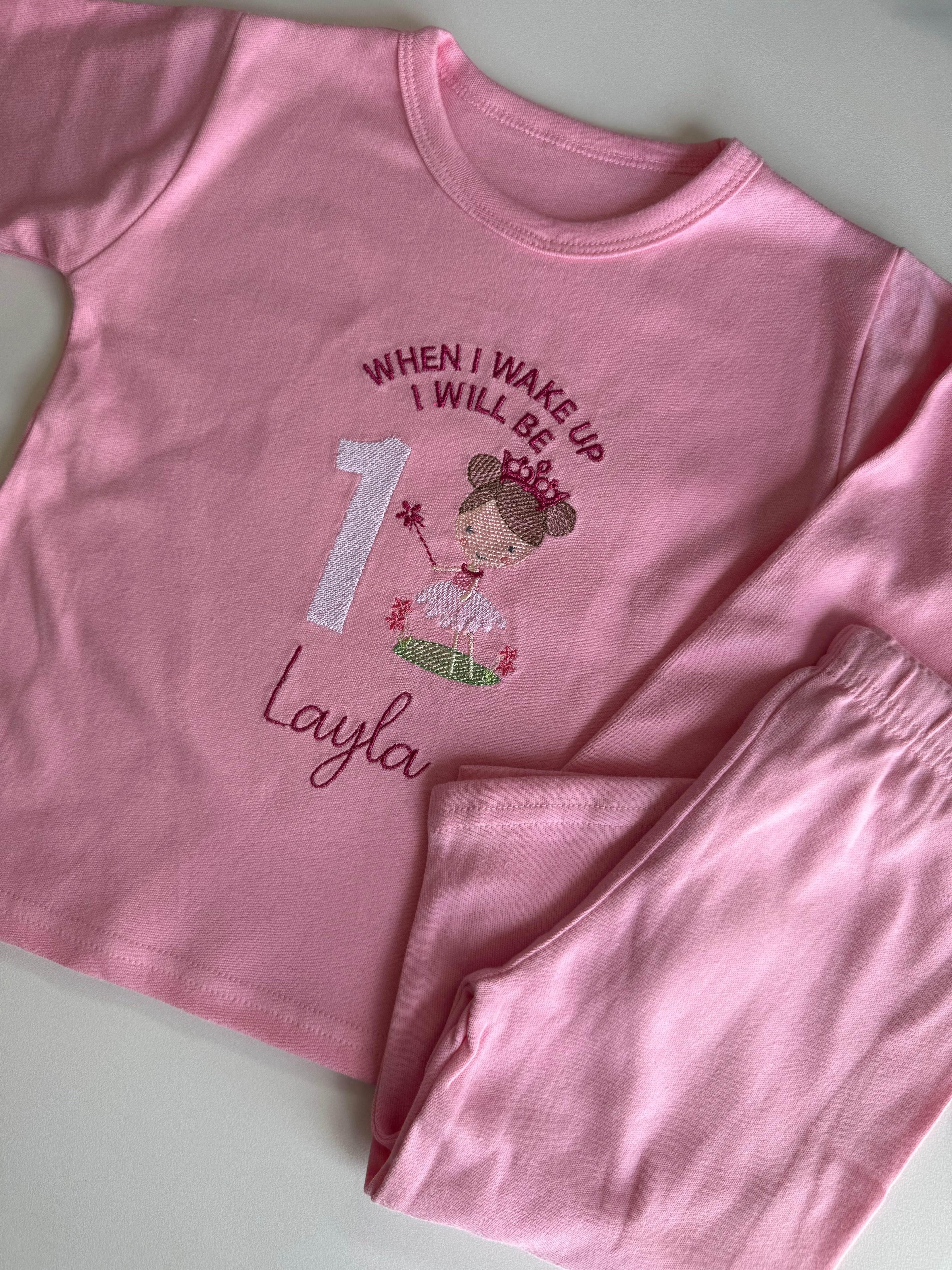 You Choose Custom “when I wake up” birthday pyjamas