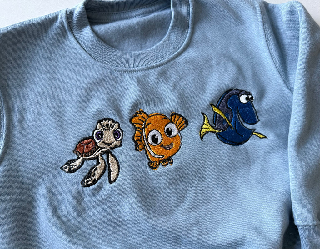 Orange Fish & Friends Sweatshirt