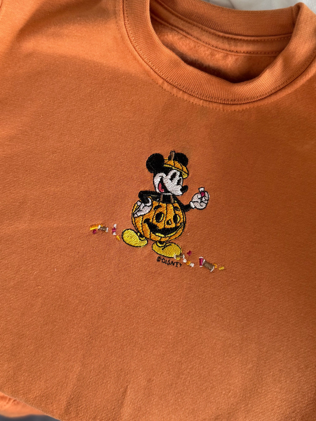 Mickey Mouse Pumpkin Sweatshirt