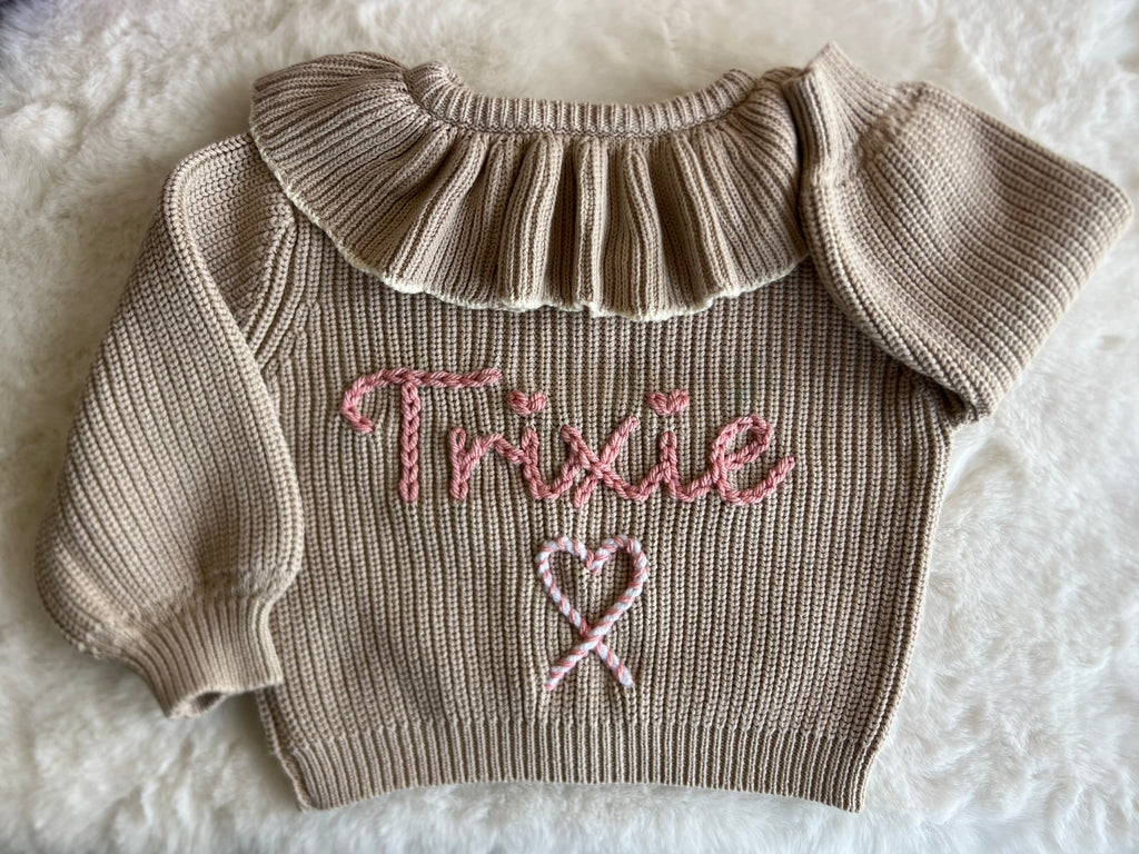 Ruffle Collar Cardigan
