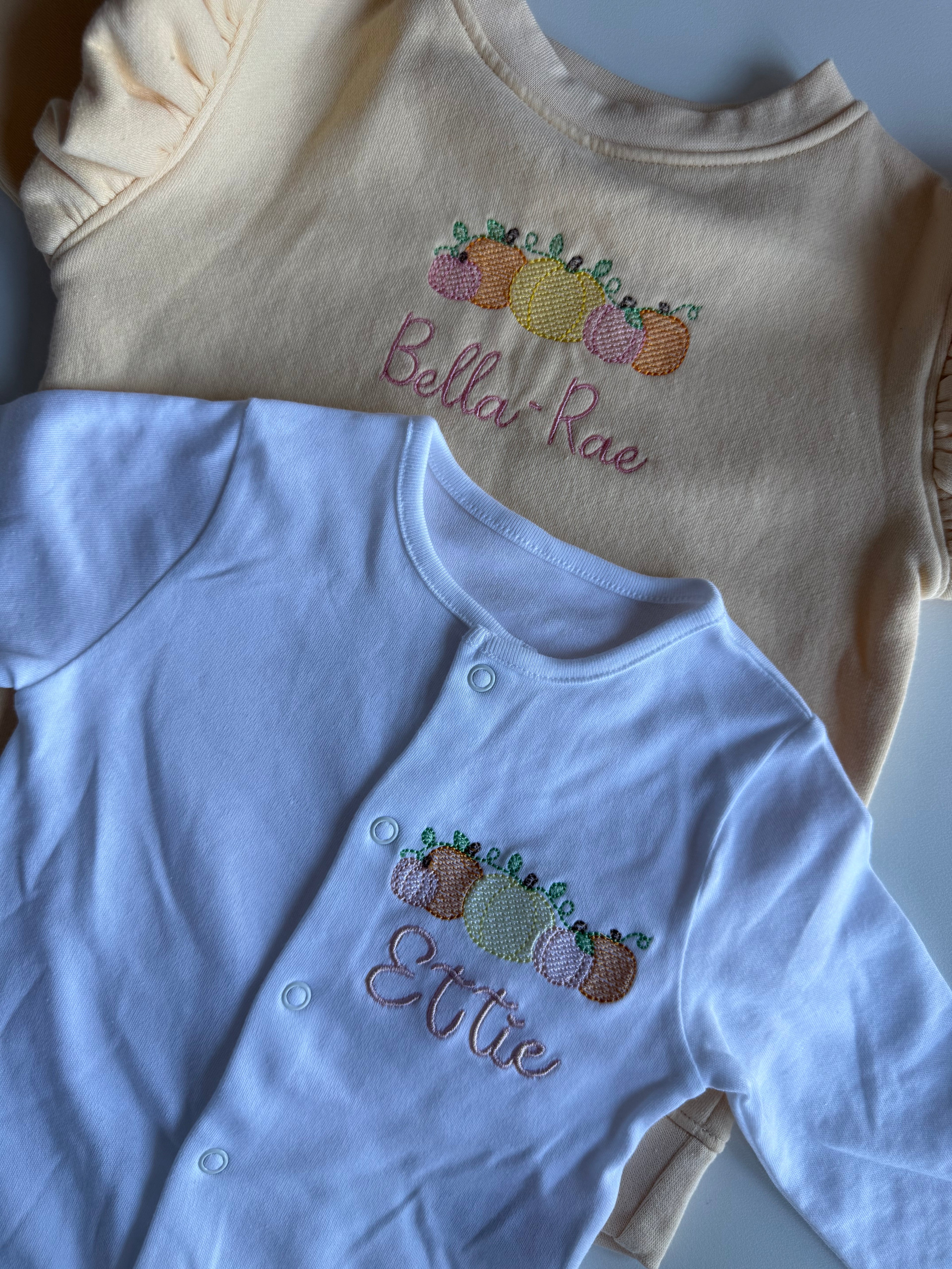Matching Pumpkin Sweatshirt & Sleepsuit