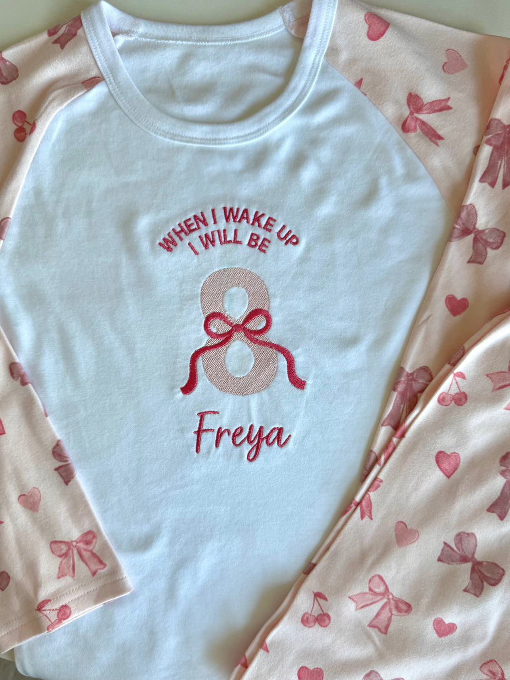 When I wake up I will be bow pyjamas